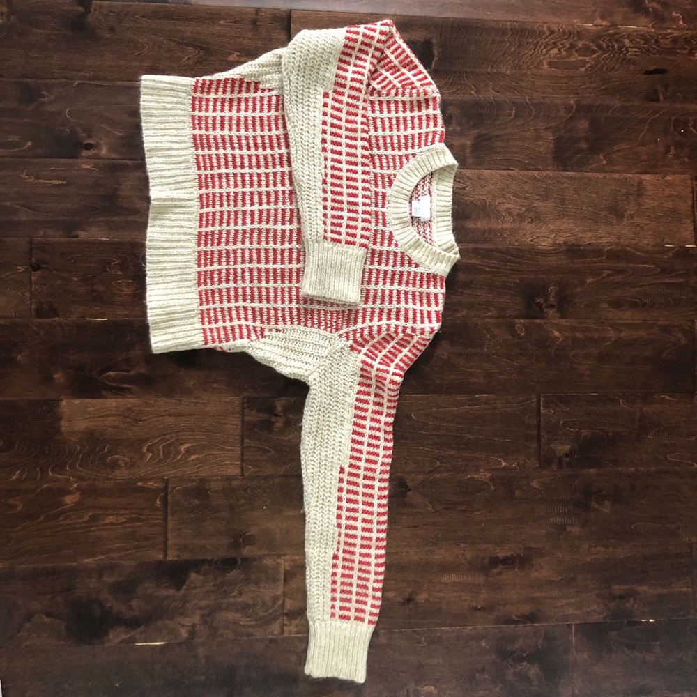 cropped 70's sweater